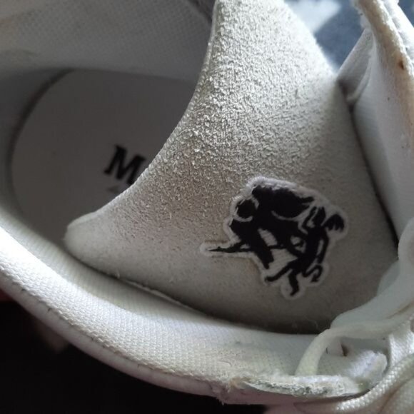 Marcel de Bruxelles White Leather Suede Side Zipper High Top Men's Sneakers 40/7 - Picture 8 of 16